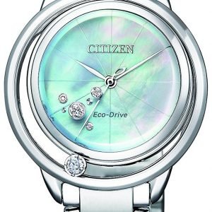 Citizen Elegance Ew5520-84d Kello Valkoinen / Teräs