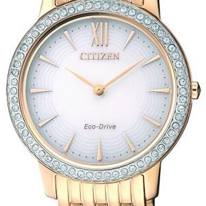 Citizen Elegance Ex1483-84a Kello Valkoinen / Kullansävytetty