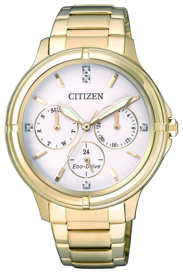 Citizen Elegance Fd2032-55a Kello Valkoinen / Kullansävytetty