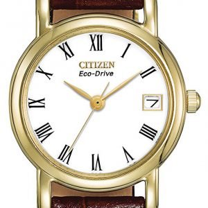 Citizen Ew1272-01b Kello Valkoinen / Nahka