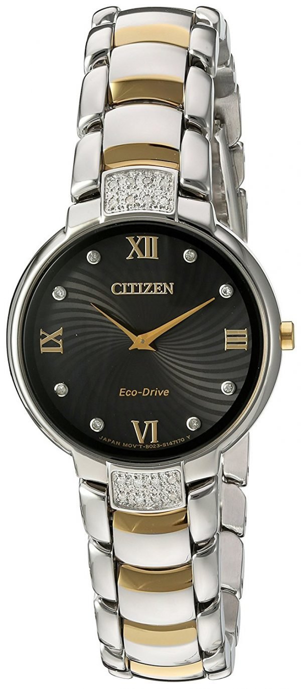 Citizen Ex1464-54e Kello Musta / Kullansävytetty Teräs