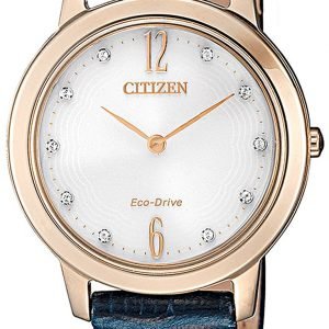 Citizen Ex1493-13a Kello Valkoinen / Nahka