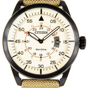 Citizen Leather Aw1365-19p Kello Beige / Nahka