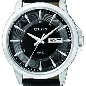 Citizen Leather Bf2011-01e Kello Musta / Nahka