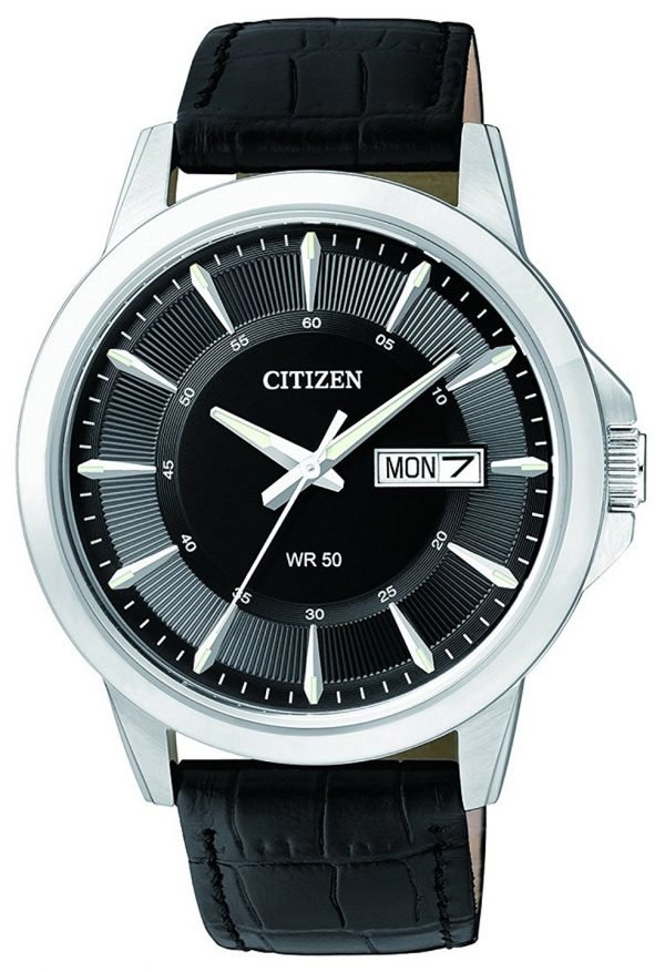 Citizen Leather Bf2011-01e Kello Musta / Nahka