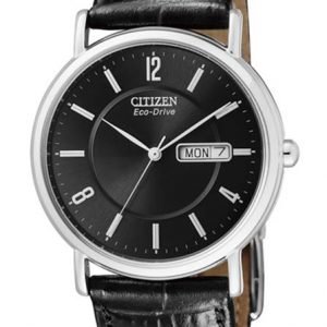 Citizen Leather Bm8241-01ee Kello Musta / Nahka