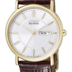 Citizen Leather Bm8243-05ae Kello Valkoinen / Nahka