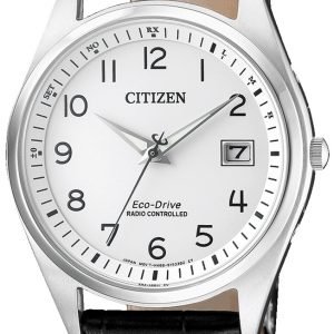 Citizen Radio Controlled As2050-10a Kello Hopea / Nahka