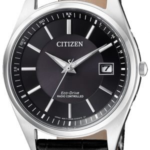 Citizen Radio Controlled As2050-10e Kello Musta / Nahka