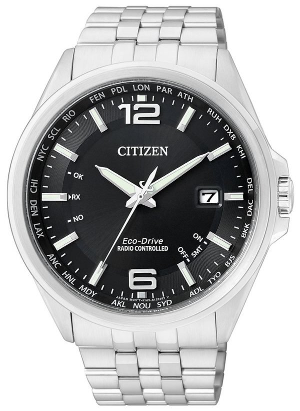 Citizen Radio Controlled Cb0010-88e Kello Musta / Teräs