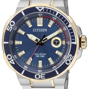 Citizen Sport Aw1424-62l Kello Sininen / Kullansävytetty