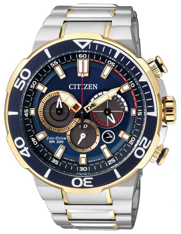 Citizen Sport Ca4254-53l Kello Sininen / Kullansävytetty