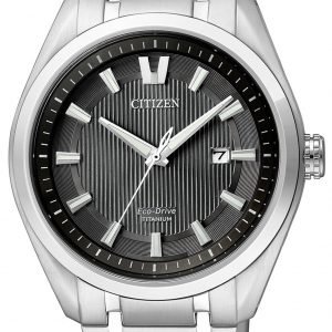 Citizen Titanium Aw1240-57e Kello Musta / Titaani