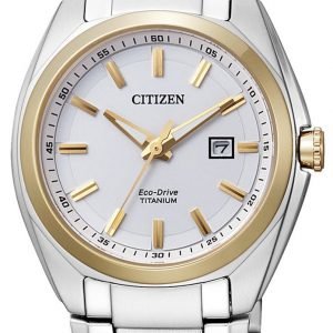 Citizen Titanium Ew2214-52a Kello Valkoinen / Titaani