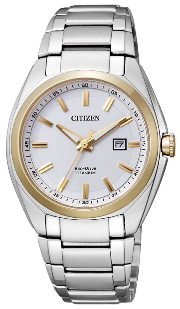 Citizen Titanium Ew2214-52a Kello Valkoinen / Titaani