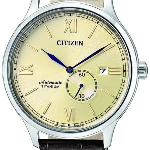 Citizen Titanium Nj0090-13p Kello Samppanja / Nahka