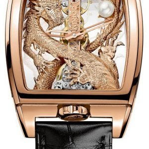 Corum Dragon 113.265.55-0001 Gd55r Kello Luurankokello / Nahka