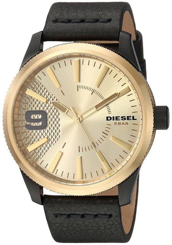 Diesel Analog Dz1840 Kello Kullattu / Nahka