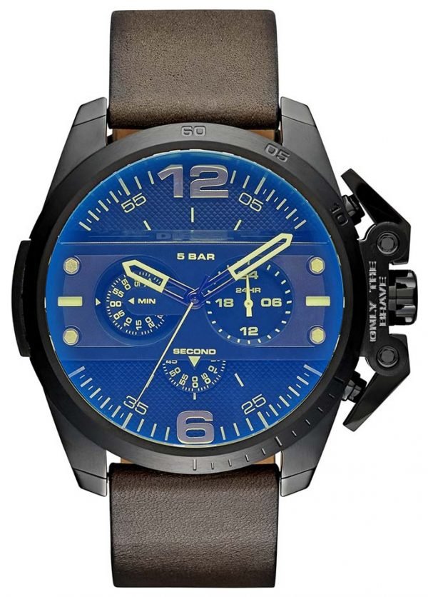 Diesel Chronograph Dz4364 Kello Sininen / Nahka
