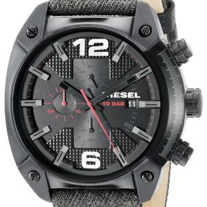 Diesel Chronograph Dz4373 Kello Musta / Nahka