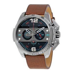 Diesel Chronograph Dz4387 Kello Musta / Nahka