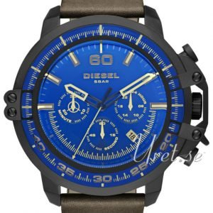 Diesel Chronograph Dz4405 Kello Sininen / Nahka