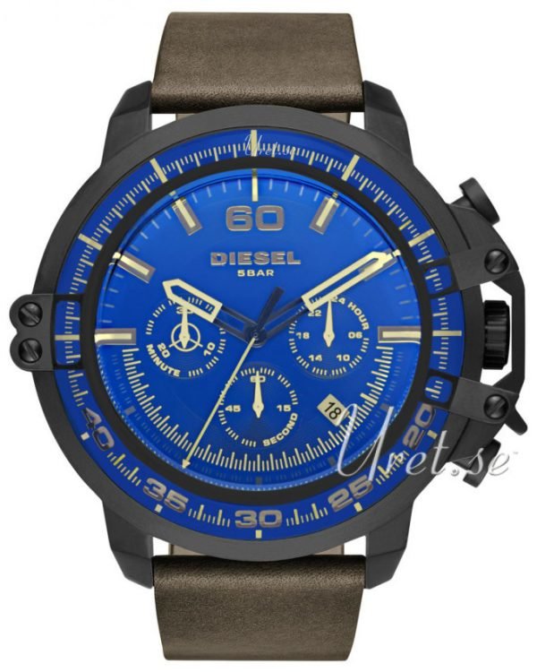 Diesel Chronograph Dz4405 Kello Sininen / Nahka