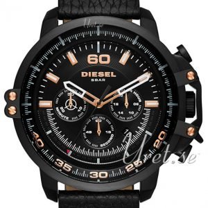 Diesel Chronograph Dz4409 Kello Musta / Nahka