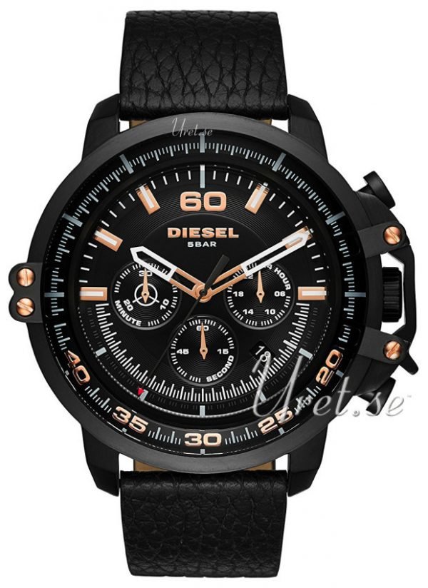 Diesel Chronograph Dz4409 Kello Musta / Nahka