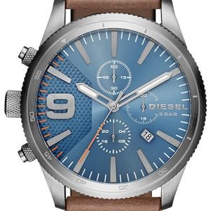 Diesel Chronograph Dz4443 Kello Sininen / Nahka