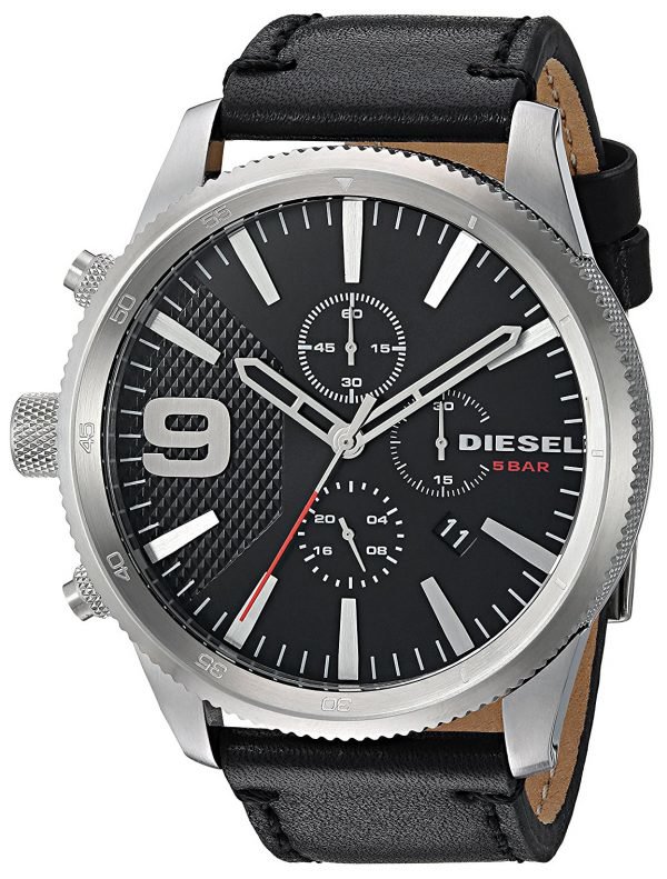 Diesel Chronograph Dz4444 Kello Musta / Nahka