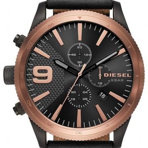 Diesel Chronograph Dz4445 Kello Musta / Nahka