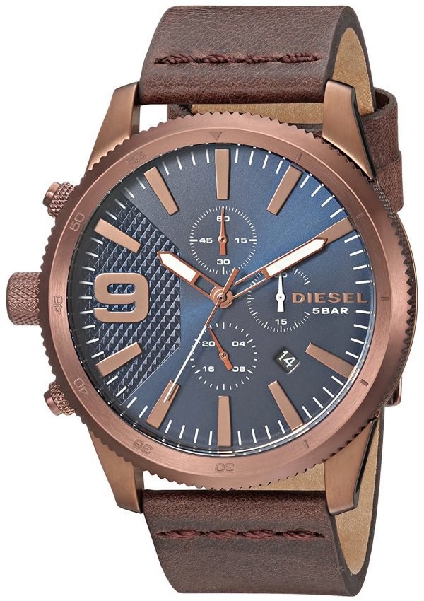 Diesel Chronograph Dz4455 Kello Sininen / Nahka