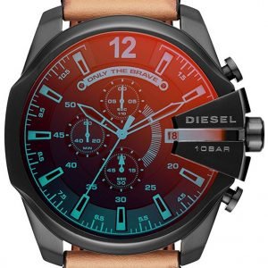 Diesel Chronograph Dz4476 Kello Musta / Nahka