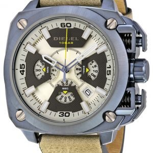 Diesel Chronograph Dz7342 Kello Beige / Nahka