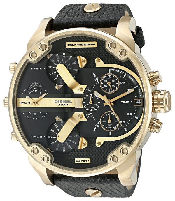 Diesel Chronograph Dz7371 Kello Musta / Nahka