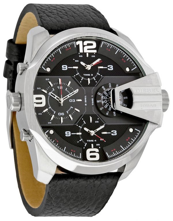 Diesel Chronograph Dz7376 Kello Musta / Nahka