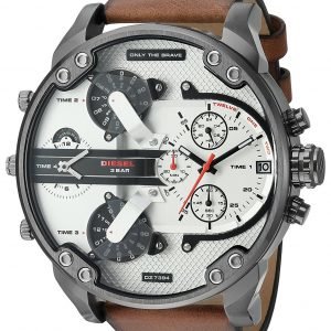 Diesel Chronograph Dz7394 Kello Valkoinen / Nahka