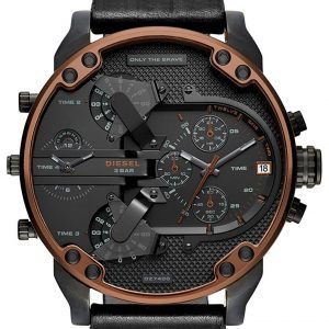 Diesel Chronograph Dz7400 Kello Musta / Nahka