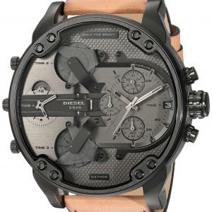 Diesel Chronograph Dz7406 Kello Harmaa / Nahka