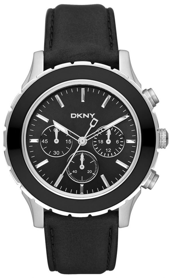 Dkny Brooklyn Ny1515 Kello Musta / Nahka