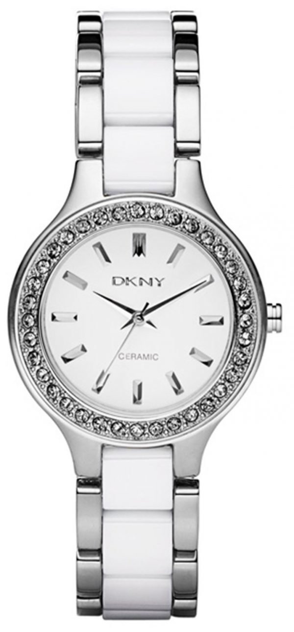 Dkny Ceramic Ny8139 Kello Valkoinen / Keraaminen