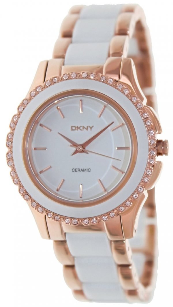 Dkny Ceramic Ny8821 Kello Valkoinen / Keraaminen