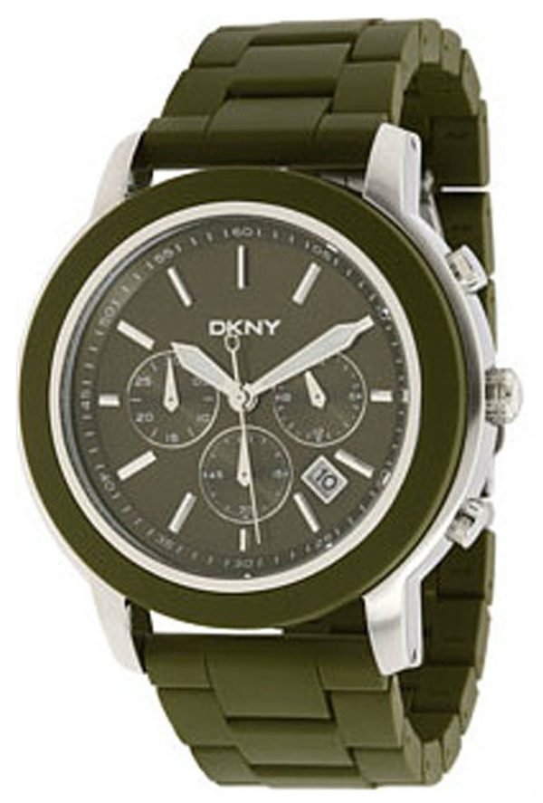 Dkny Chronograph Ny1494 Kello Vihreä / Muovi