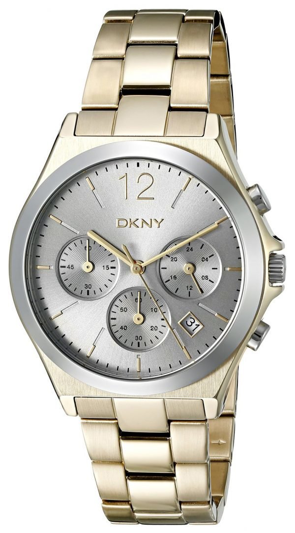 Dkny Chronograph Ny2452 Kello Hopea / Kullansävytetty Teräs