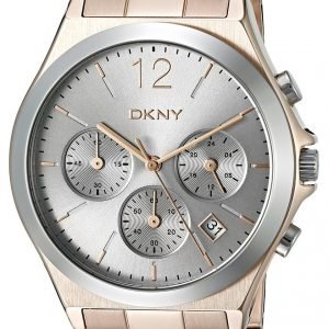 Dkny Chronograph Ny2453 Kello Hopea / Punakultasävyinen