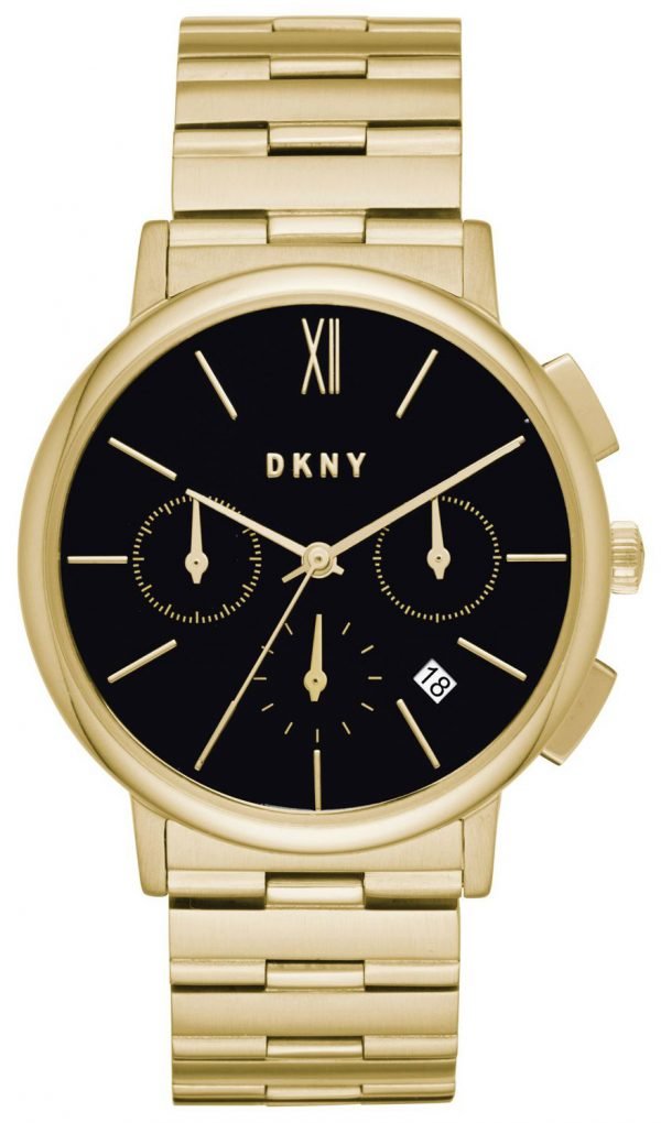 Dkny Chronograph Ny2540 Kello Musta / Kullansävytetty Teräs