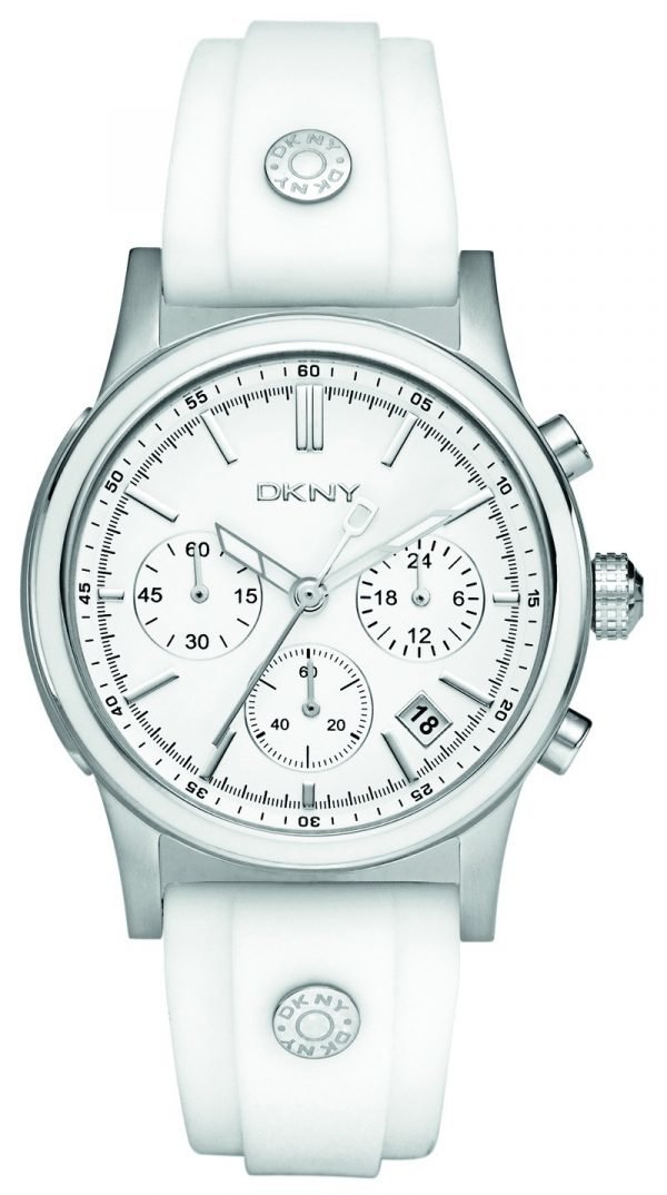 Dkny Chronograph Ny8170 Kello Valkoinen / Kumi