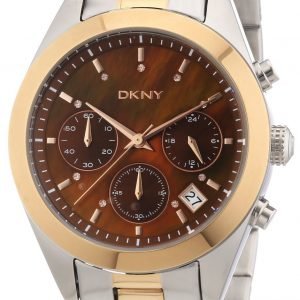 Dkny Chronograph Ny8515 Kello Ruskea / Kullansävytetty Teräs