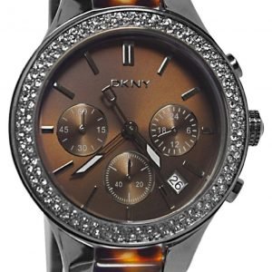 Dkny Chronograph Ny8668 Kello Ruskea / Teräs